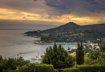 Calm clouds idyllic photo