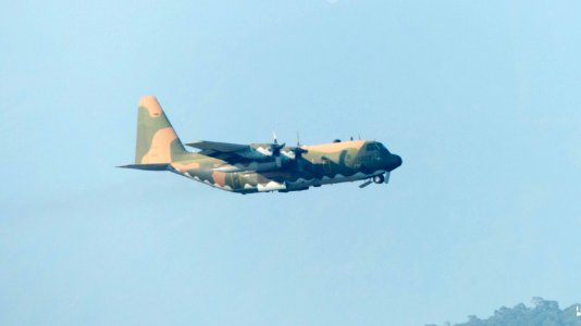 ROCAF C-130H 1303 Taking off from Songshan Air Force Base 20141230b