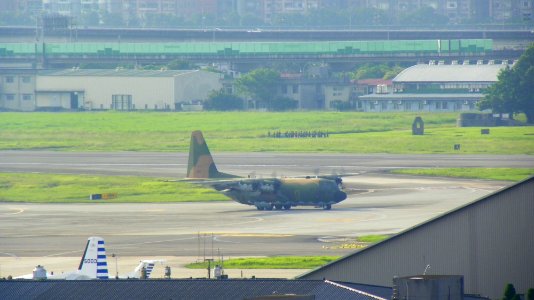 ROCAF C-130H 1304 Taxiing at Songshan Air Force Base 20120709