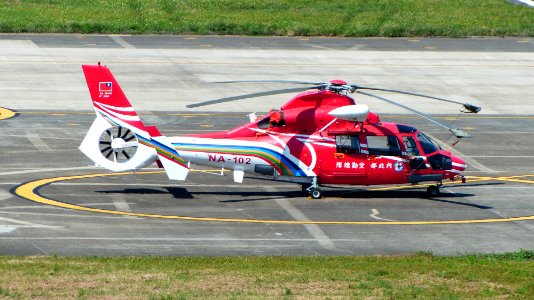 ROC NASC AS365 NA-102 Parked at Taipei Songshan Airport Apron 20160924