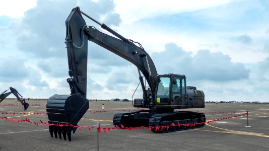 ROCA Caterpillar 329D Excavator Display at CCK Air Force Base 20140719a