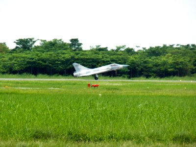 ROCAF Mirage 2000-5 2012 Touch Down Chiayi AFB Runway 20120811
