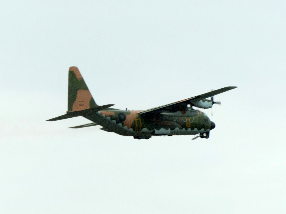 ROCAF C-130H 1320 Taking off from Hsinchu Air Force Base 20151121