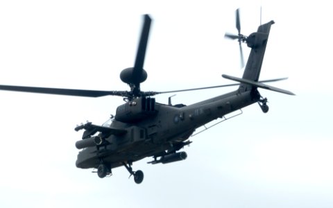 ROCA AH-64E 802 Taking off from at Hongchailin Camp 20161224b
