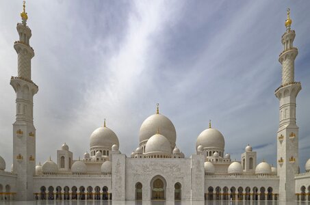 Sheikh zayed grand mosque minaret architecture photo