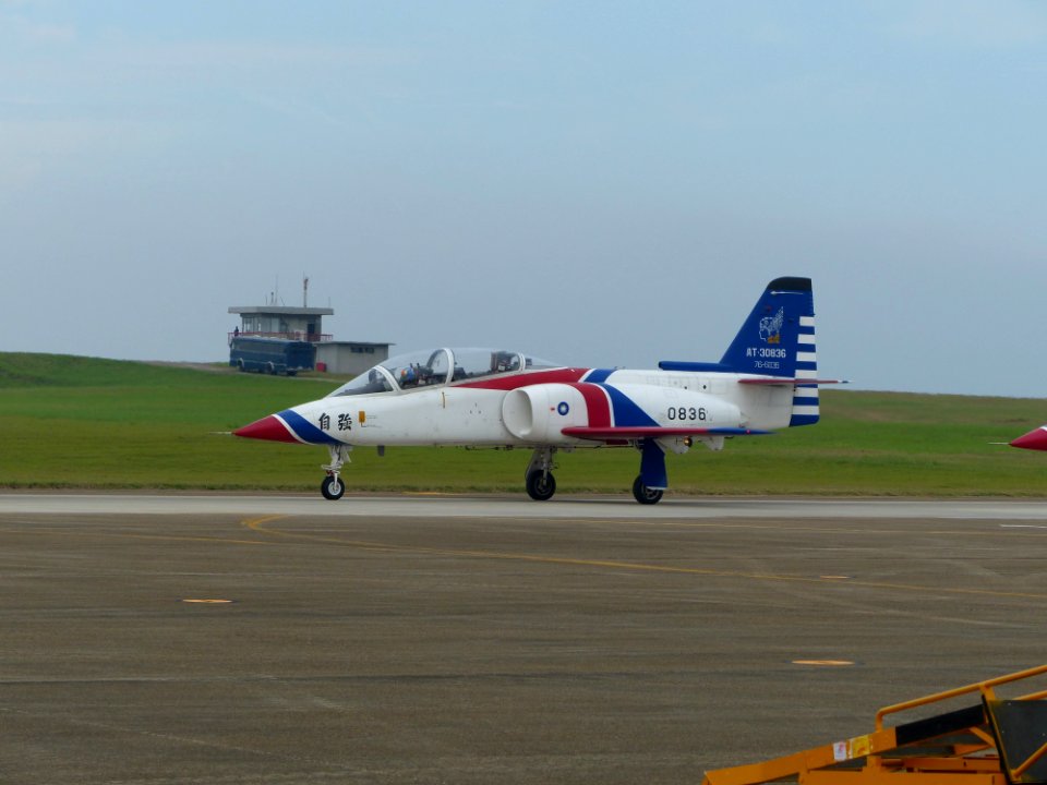 ROCAF Thundertigers AT-3 0836 Parking at Ching Chuang Kang AFB Apron 20161126