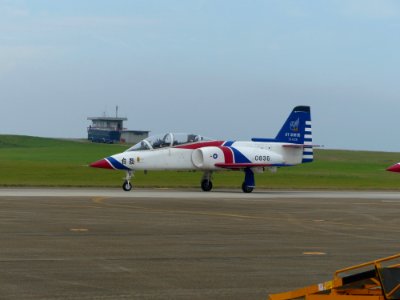 ROCAF Thundertigers AT-3 0836 Parking at Ching Chuang Kang AFB Apron 20161126