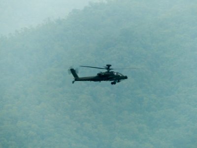 ROCA AH-64E 802 Flight over Hongchailin Camp 20161224a