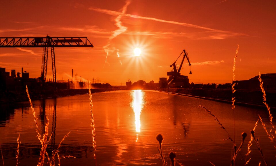 Sunset aschaffenburg afterglow