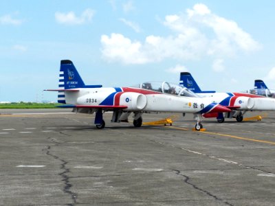 ROCAF Thundertigers AT-3 0834 at Gangshan Air Force Base after Performance 20170812
