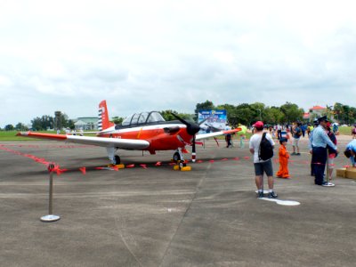 ROCAF T-34C 3412 at Gangshan Air Force Base 20170812c