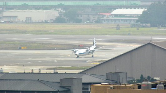 ROCAF Fokker 50 5002 Taxiing at Songshan AFB 20120121