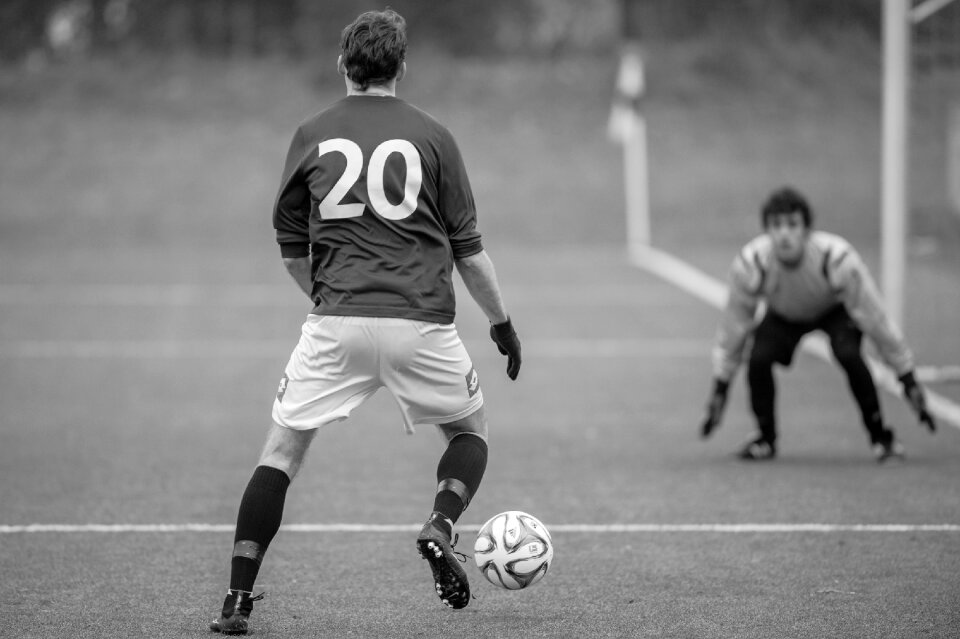 Goalkeeper football pitch sport