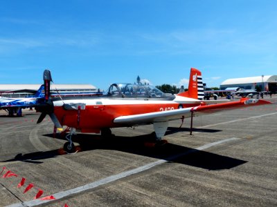 ROCAF T-34C 3428 Display at Hualien Air Force Base Apron 20170923a