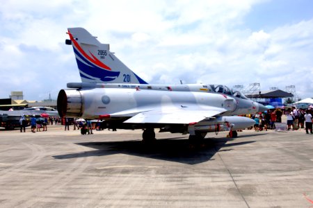 ROCAF Mirage 2000-5DI 2055 Display at Gangshan AFB Apron 20170812d