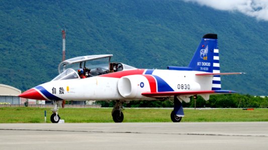 ROCAF Thundertigers AT-3 0830 Taxiing at Hualien Air Force Base Apron 20160813