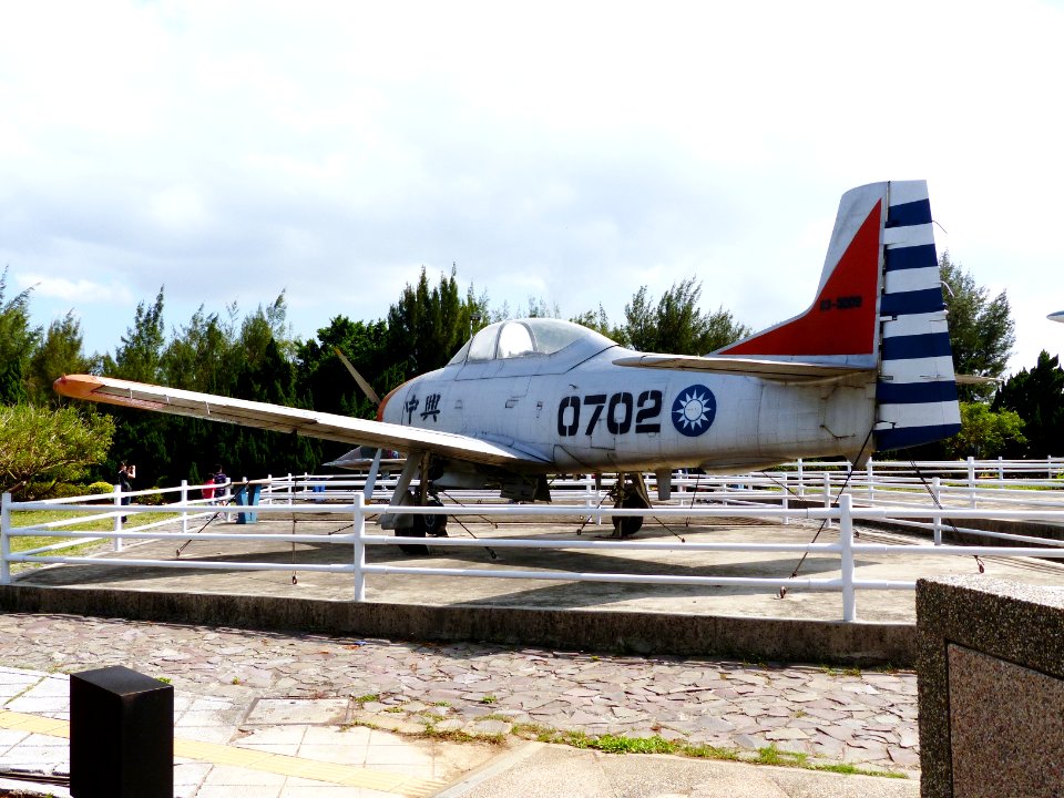 ROCAF T-CH-1 0702 Display at Aviation Museum Left Rear View 20130928