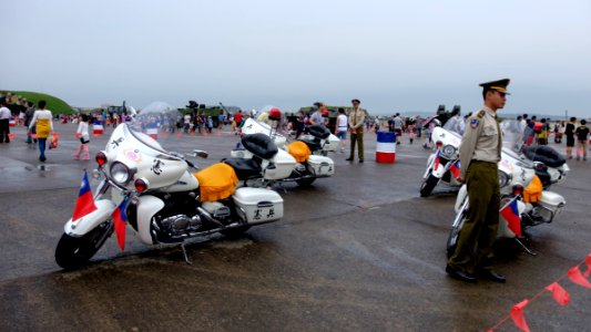 ROC Military Police Patrol Motorcycles Display at Hsinchu Air Force Base 20151121