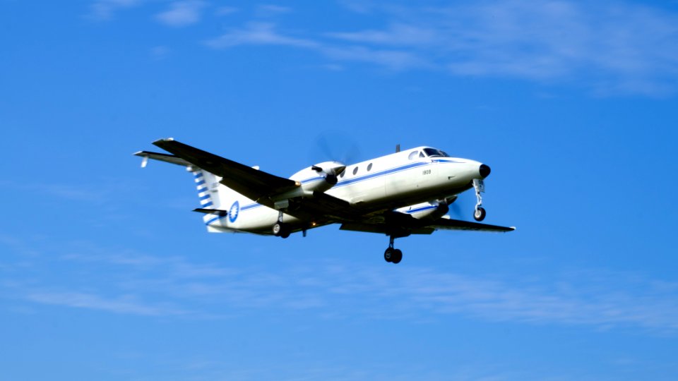 ROCAF BH-1900C 1909 on Final Approaching at Songshan Air Force Base 20160126