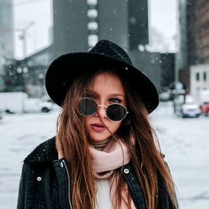 Fashion shades snow photo