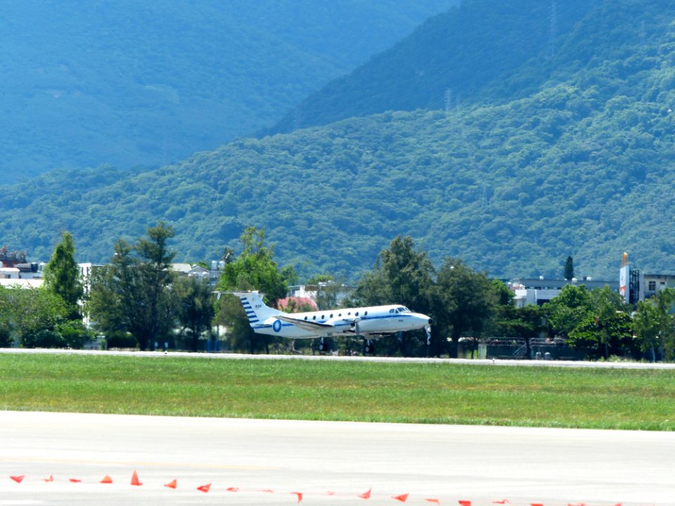 ROCAF BH-1900C 1908 Taking off from Hualien Air Force Base 20170923a