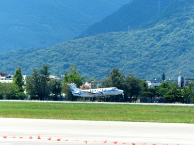 ROCAF BH-1900C 1908 Taking off from Hualien Air Force Base 20170923a