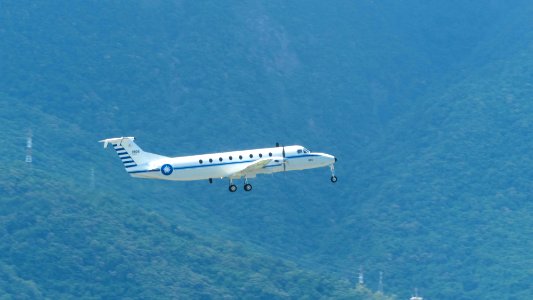 ROCAF BH-1900C 1908 Taking off from Hualien Air Force Base 20170923b