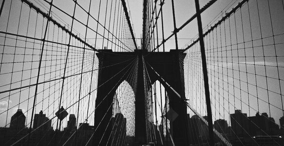 Sky city gray bridge photo