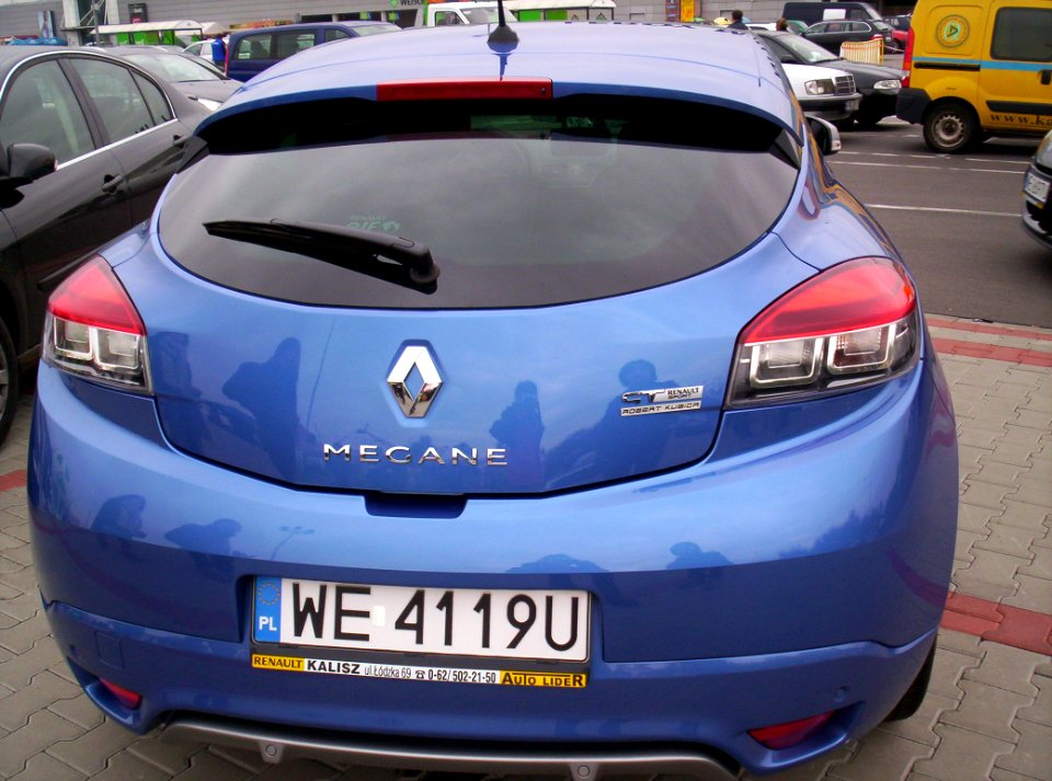 Renault Mégane Coupé GT Robert Kubica rear