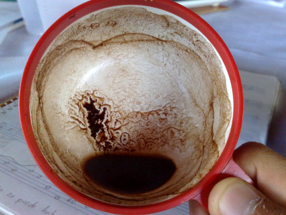 Restos de café para adivinar