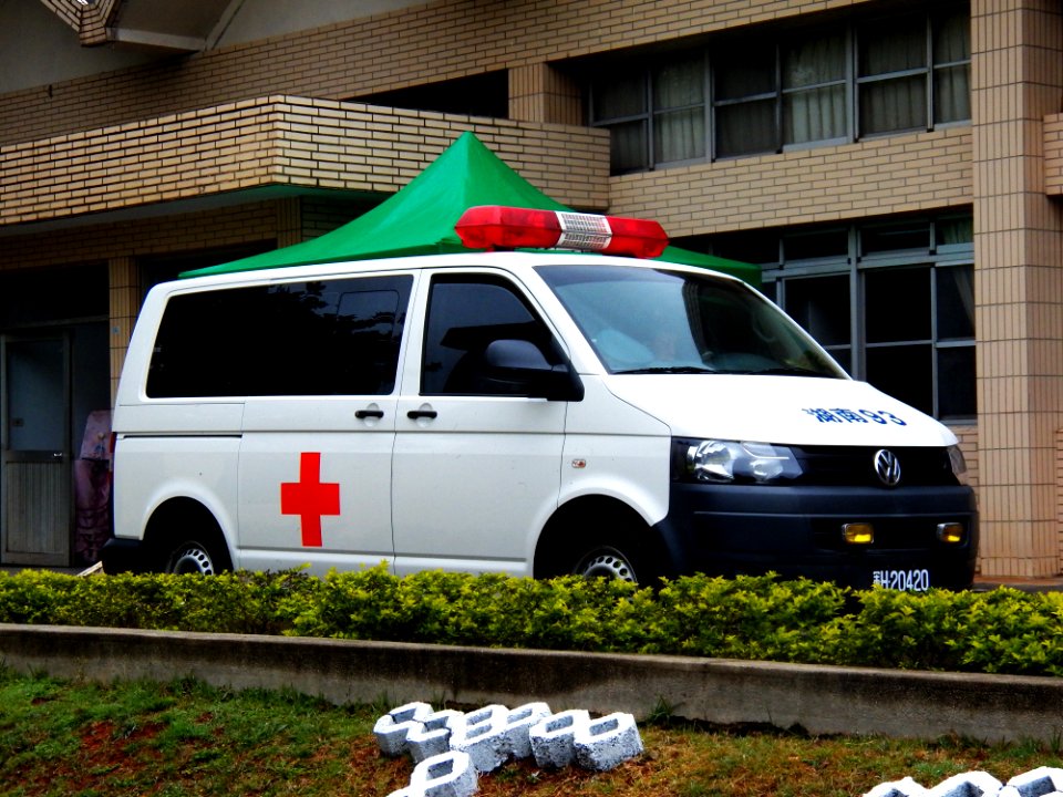 ROCA VW Ambulance Parked at Armor School Brave Tiger Hall Front 20130302