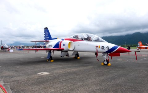 ROCAF AT-3 0849 Display at Hualien AFB Apron 20160813Fa