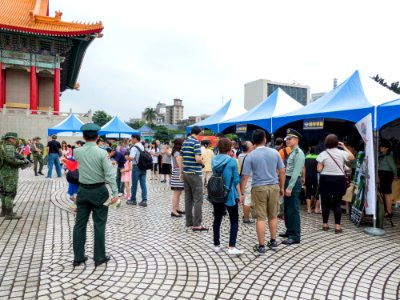 ROCA Recruit Booths in CKS Memorial Hall Plaza 20140607
