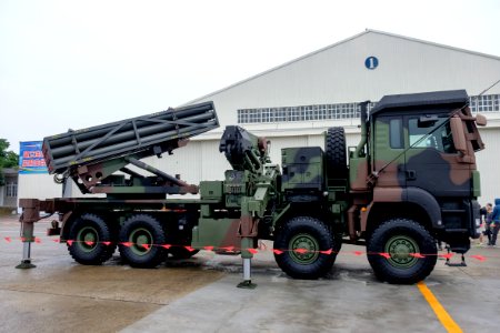 ROCA Thunderbolt 2000 Multiple Launch Rocket System Display at Hsinchu Air Force Base 20151121b
