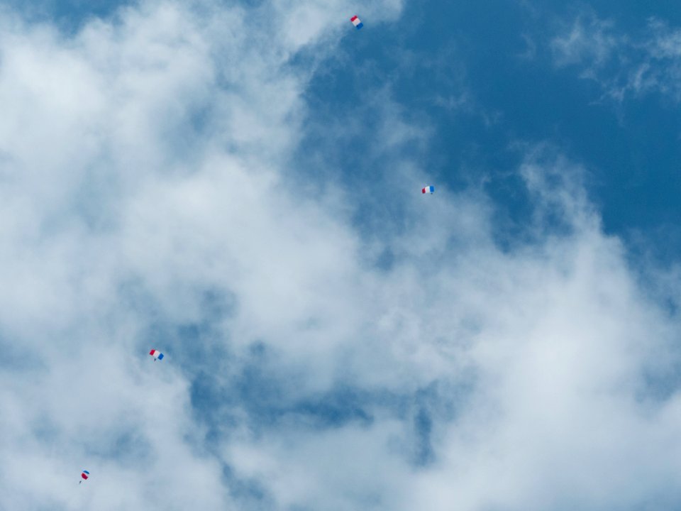 ROCA Dragon Team Crew Descending over Military Academy Ground 20160604a