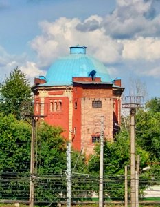 Reservoir tower at Nikolaevka MZHD station