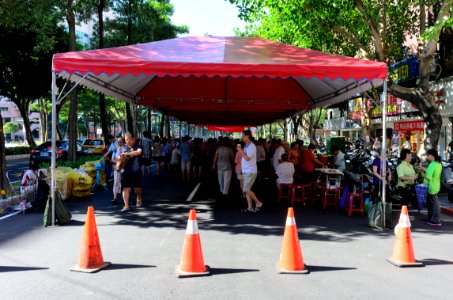 Rear View of Futai Village Ghost Festival Tent 20160814
