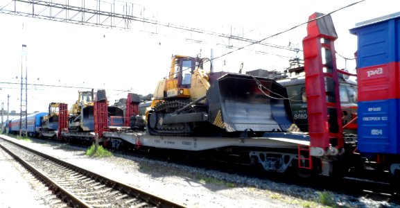 Recovery train bulldozers