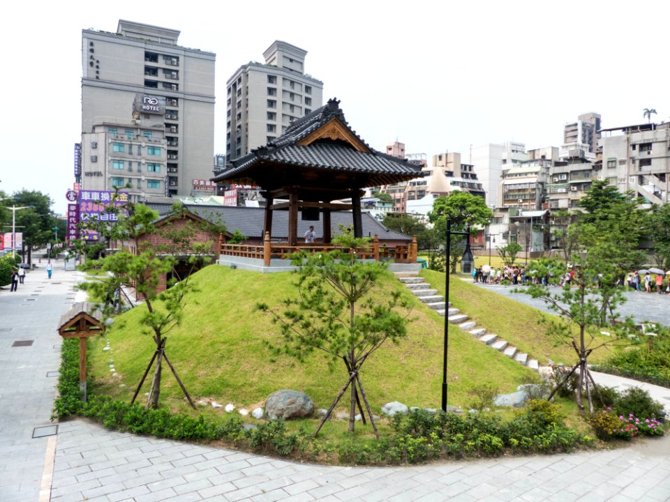 Rebuilt Bell Tower View from TRA Ximen Station Exit 20140705