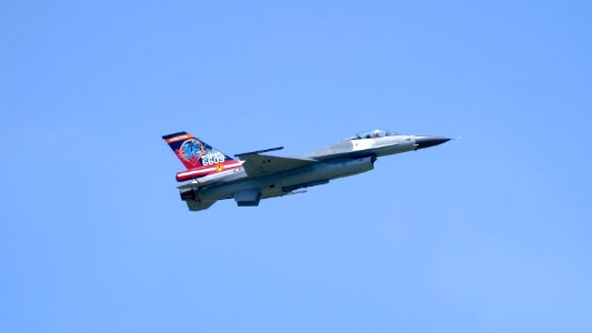 ROCAF F-16A 6609 Demonstration Flight at Gangshan AFB 20170812a