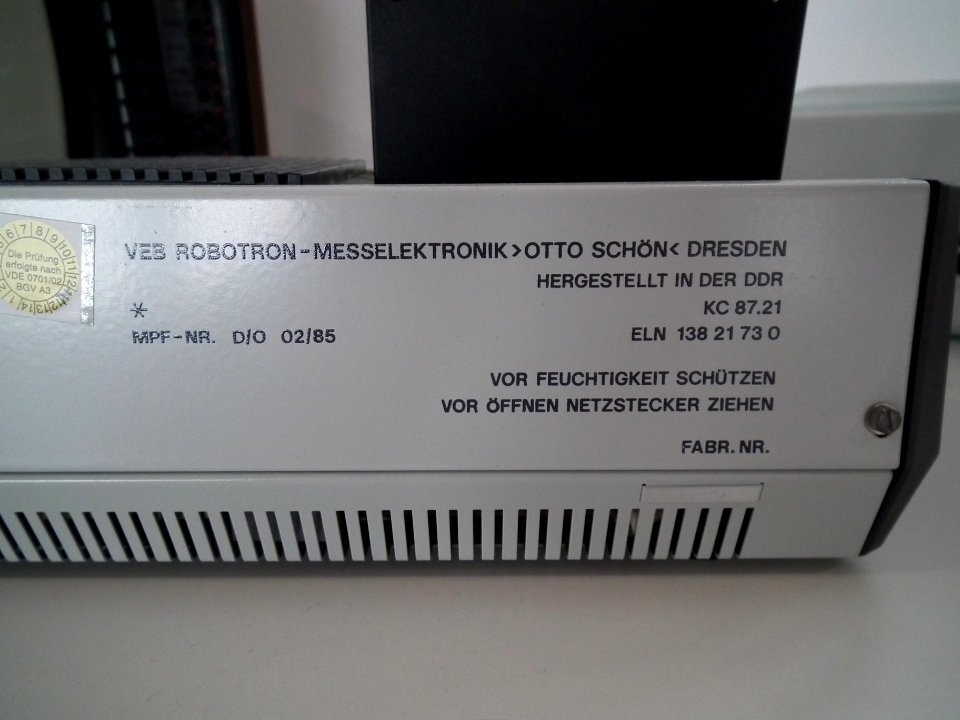 Robotron KC87 Bild 09