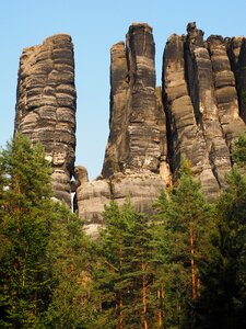 Hike sandstone rocks landscape