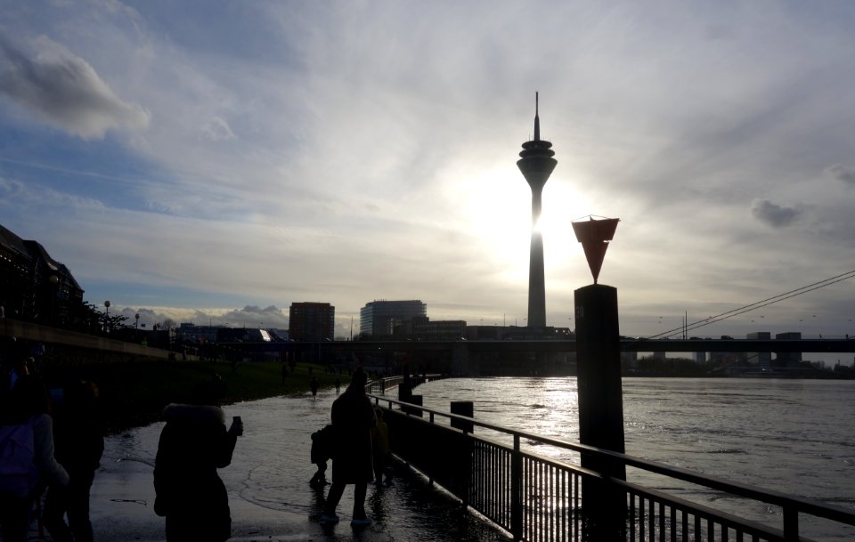 Rheinhochwasser, Düsseldorf, 4. Februar 2021 (2)