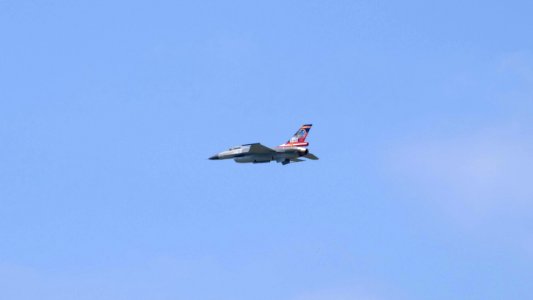 ROCAF F-16A 6609 Demonstration Flight at Gangshan AFB 20170812b
