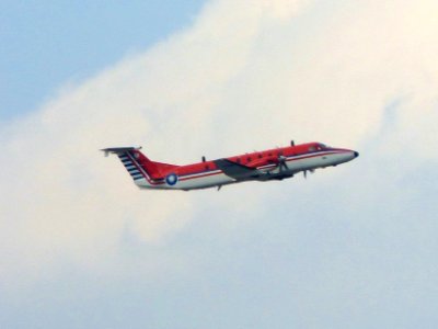 ROCAF EBH-1900C 1912 Flight over Taipei City 20131205