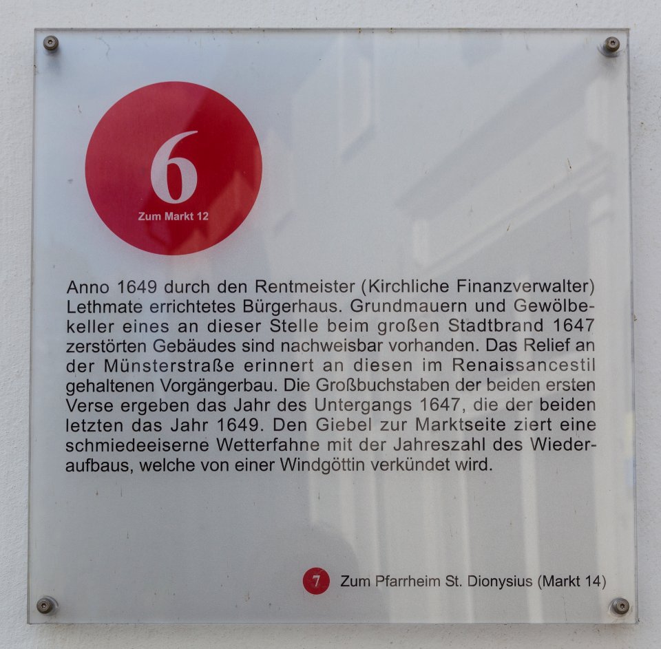 Rheine Marktplatz 12 Beckerssches Haus 06