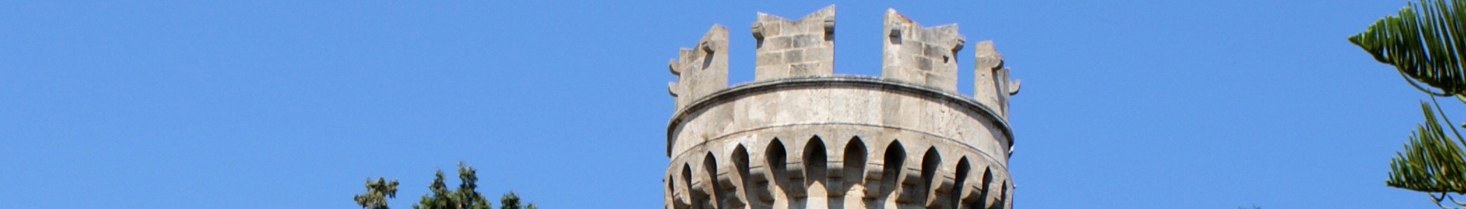 Rhodos banner Palace of Grand masters detail