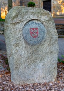 Riesenbeck Kirchplatz Gedenkstein 925 Jahre Riesenbeck 01