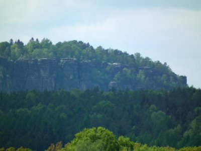 Pfaffenstein Ansicht von Osten Nordkante