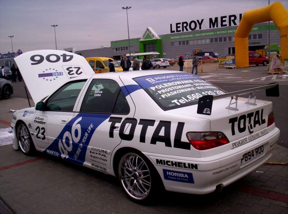 Peugeot 406 racing rear Kalisz